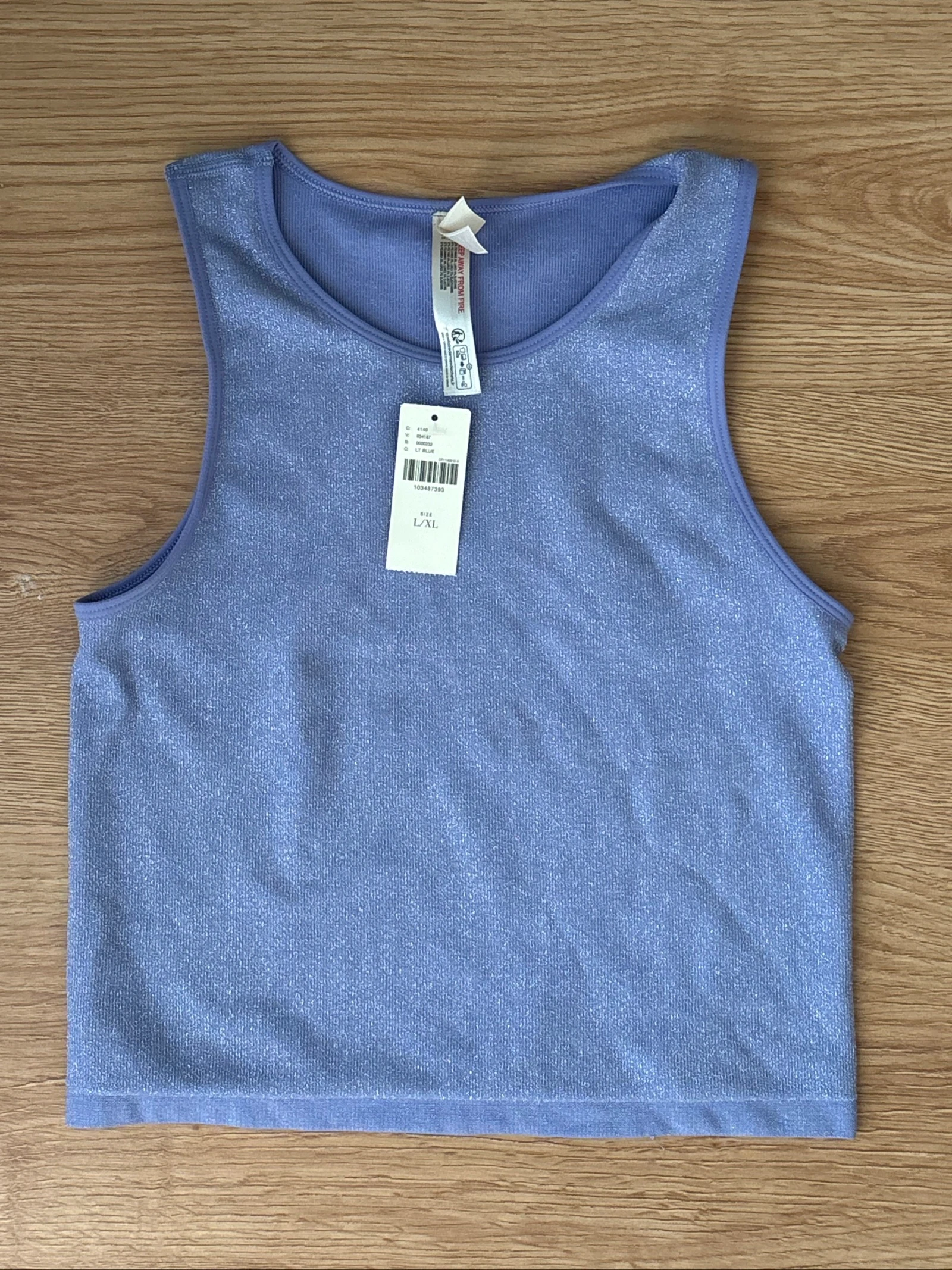Top de tirantes brillante Lurex Anthropologie - Nuevo Talla L/XL
